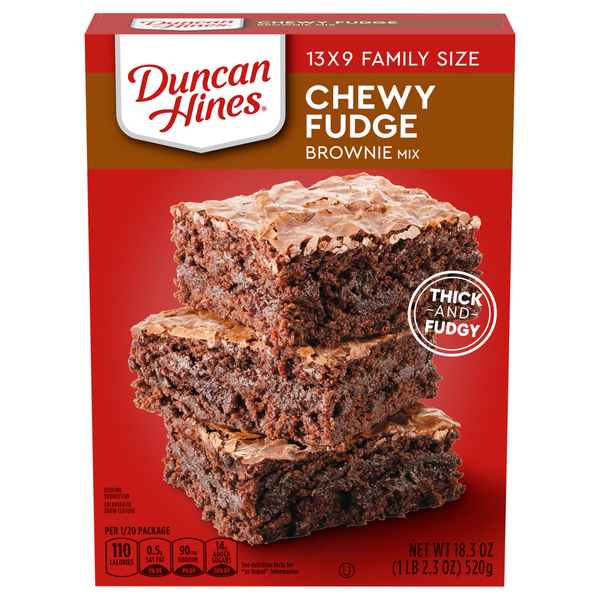 Duncan Hines Chewy Fudge Brownie Mix Family Size