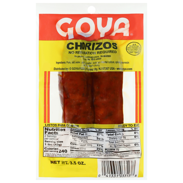 Goya Chorizo - 2 ct