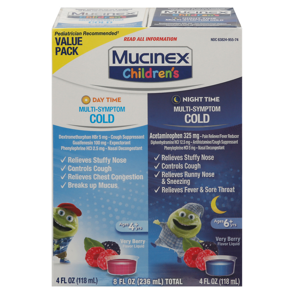 Save on Mucinex Children's Day Time & Night Time MultiSymptom Cold