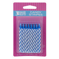 Bakery Crafts Blue Candy Stripes Birthday Candles