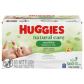 Huggies Natural Care Sensitive Fragrance Free Baby Wipes  56 ct ea - 10 pk