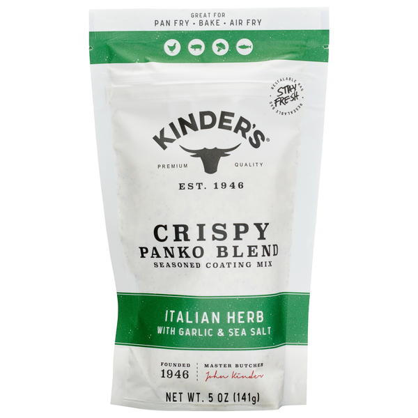 Kinder's Italian Herb Crispy Panko Blend Seasoned Coating Mix