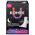 U by Kotex Night Defense Extra Heavy Overnight Ultra Thin Pads with Wings
