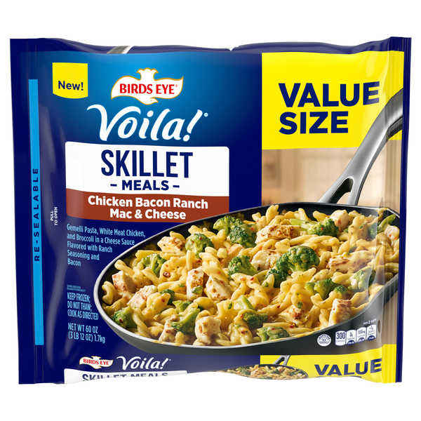 Birds Eye Voila! Chicken Bacon Ranch Mac & Cheese Frozen Skillet Meal