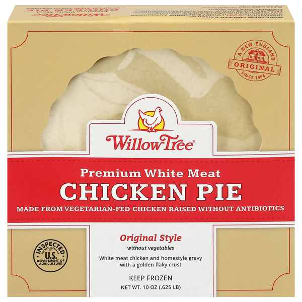 Willow Tree Original White Meat Chicken Pie without Vegetables Frozen Meal