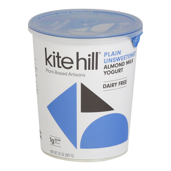 Kite Hill Dairy Free Vegan Plain Unsweetened Almondmilk Yogurt