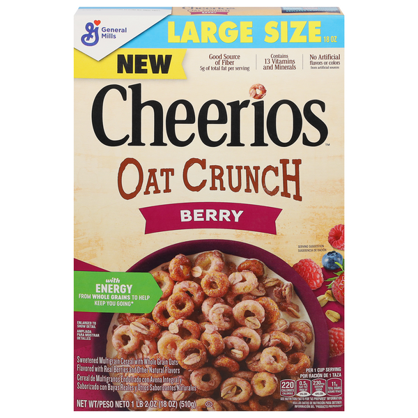 Save on Cheerios Cereal Oat Crunch Berry Order Online Delivery GIANT