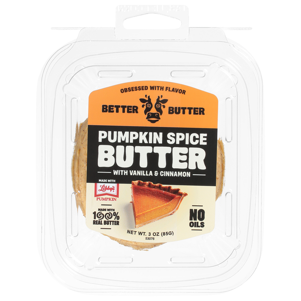 Save on Better Butter Pumpkin Spice Butter with Vanilla Cinnamon