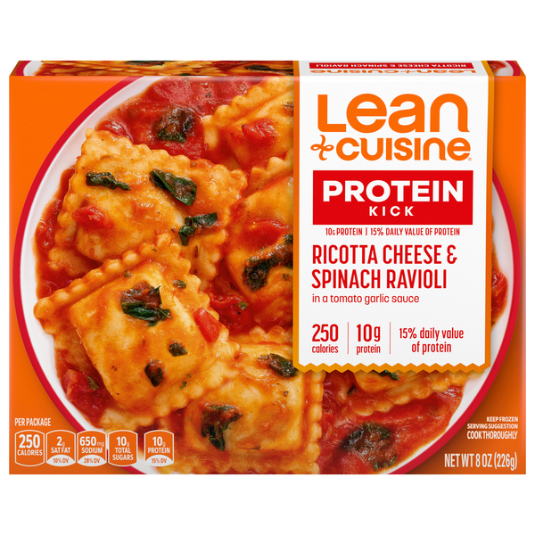 Lean Cuisine Protein Kick Ricotta Cheese & Spinach Ravioli Frozen Meal