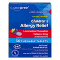 CareOne Children's Allergy Relief Grape Chewable Tablets