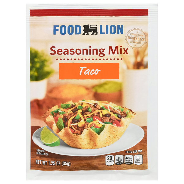 Food Lion Taco Seasoning Mix Packet