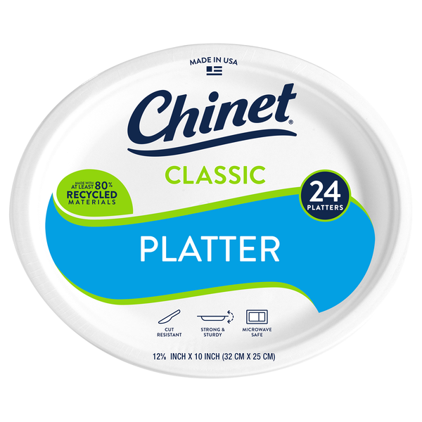 Chinet Classic Platters 12 5/8 Inch