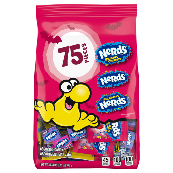 Nerds Assorted Flavor Chewy Halloween Candy - 75 ct