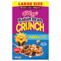 Kellogg's Raisin Bran Crunch Whole Grain Cereal with Fiber Large Size