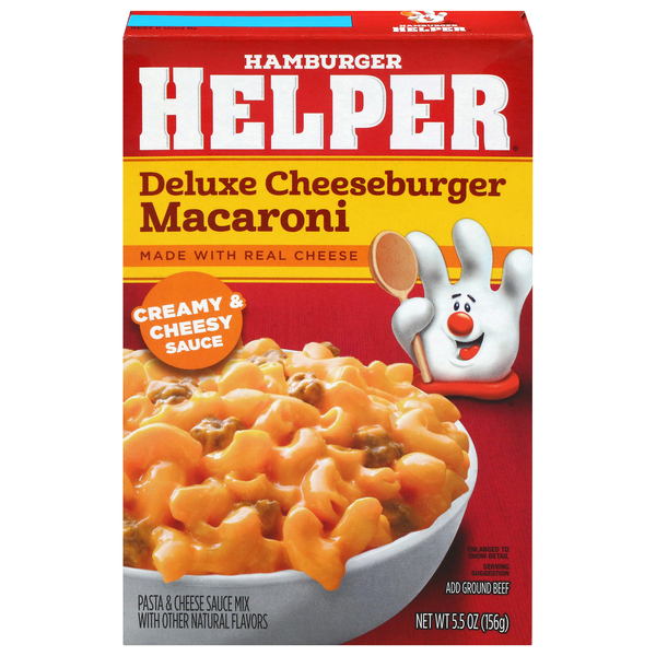 Hamburger Helper Deluxe Cheeseburger Macaroni Pasta Sauce Mix
