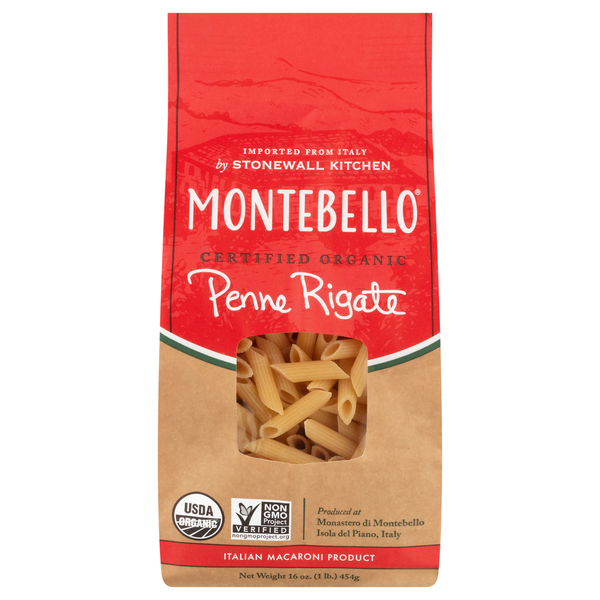 Montebello Organic Penne Rigate Pasta