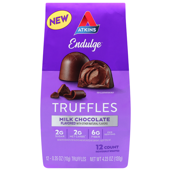 Atkins Endulge Milk Chocolate Truffles - 12 ct