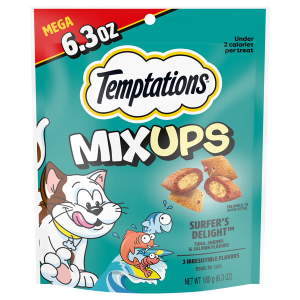 Temptations MixUps Surfers' Delight Crunchy & Soft Cat Treats