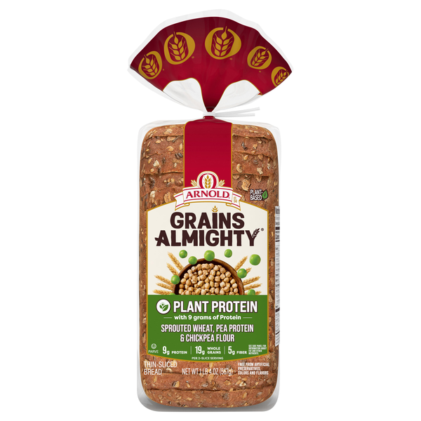 Arnold Grains Almighty Plant Protein Thin Sliced Bread
