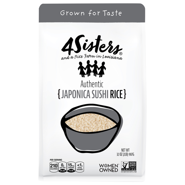 4Sisters Authentic Japonica Short Grain Sushi Rice