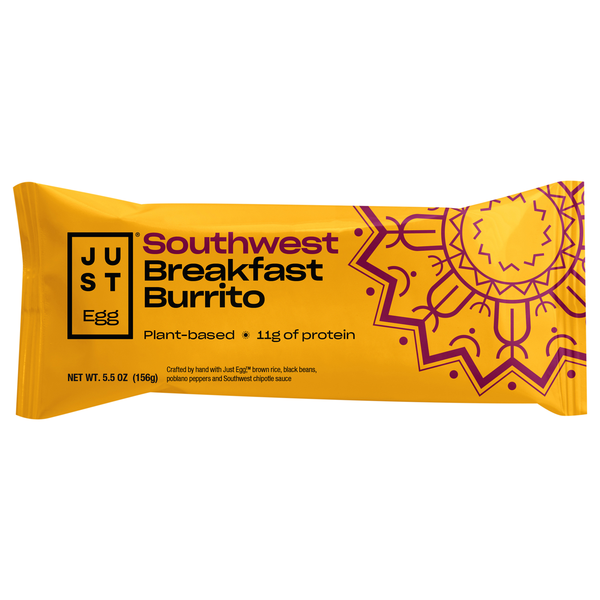Just Egg Plant-Based Southwest Breakfast Burrito Frozen