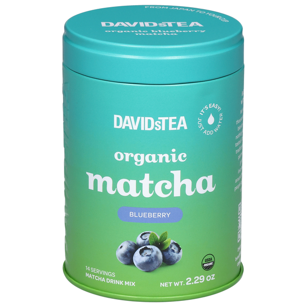 Save on DavidsTea Organic Blueberry Matcha Drink Mix Order Online
