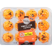 two-bite Halloween Vanilla Mini Cupcakes - 12 ct