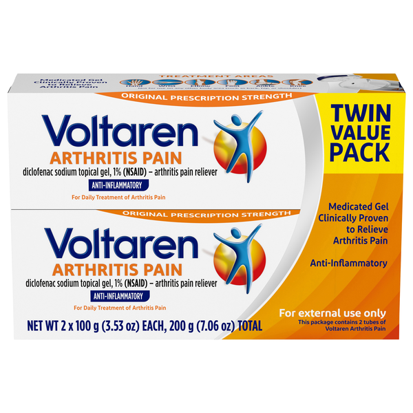 Voltaren Prescription Strength Original Arthritis Pain Reliever Gel - 2 ct