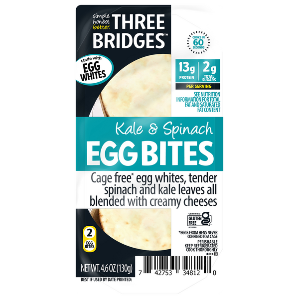 Save on Three Bridges Spinach & Kale Egg Bites 2 ct Order Online