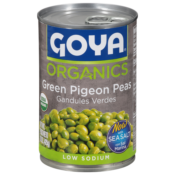 Goya Organics Low Sodium Green Pigeon Peas (Gandules Verdes)