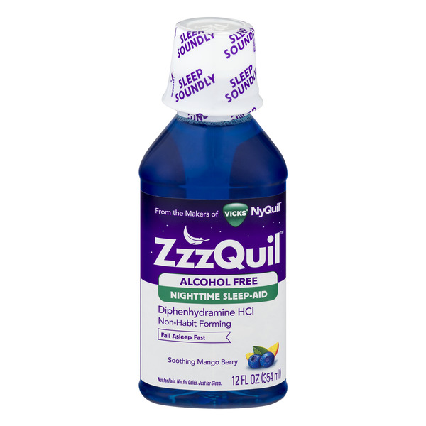Vicks ZzzQuil Nighttime Sleep-Aid Soothing Mango Berry