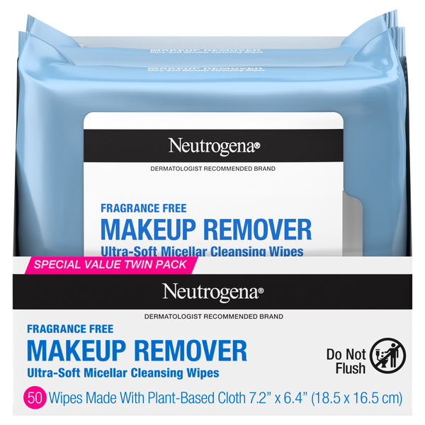 Neutrogena Makeup Remover Cleansing Towelettes Fragrance Free - 2 ct
