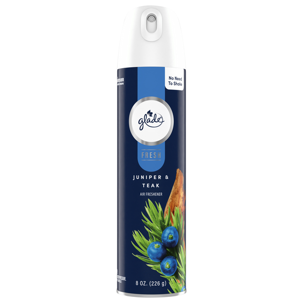 Glade Juniper & Teak Scent Air Freshener for Home Aerosol Spray