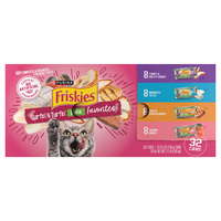Friskies Surfin' & Turfin' Pate Favorites Variety Adult Wet Cat Food 32 ct