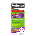 Robitussin Adult Severe Cough + Sore Throat Liquid Maximum Strength