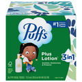 Puffs Plus Lotion 2-Ply Facial Tissue Cube Box