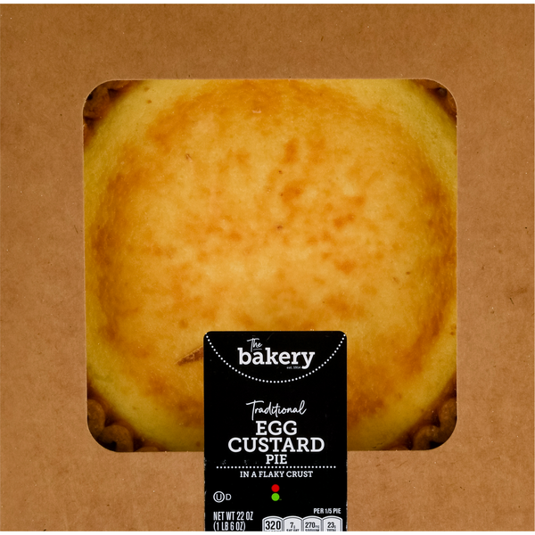 Stop & Shop The Bakery Traditional Egg Custard Pie