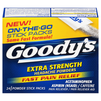 Goody's On-The-Go Stick Packs Headache Powders Extra Strength