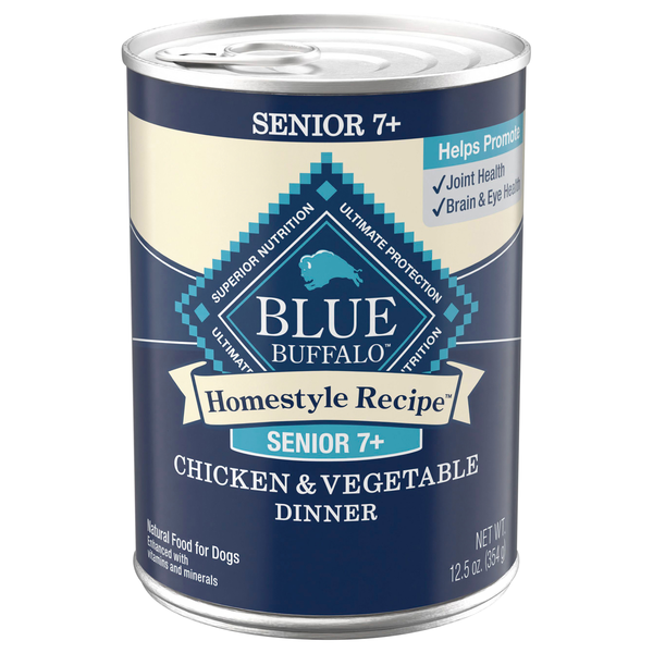Blue Buffalo Homestyle Recipe Senior Chicken with Vegetables Wet Dog Food