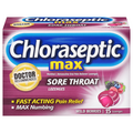 Chloraseptic Max Sore Throat Relief Wild Berries Lozenges