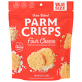 Parm Crisps Gluten Free Four Cheese Oven Baked Cheese Snack Value Size