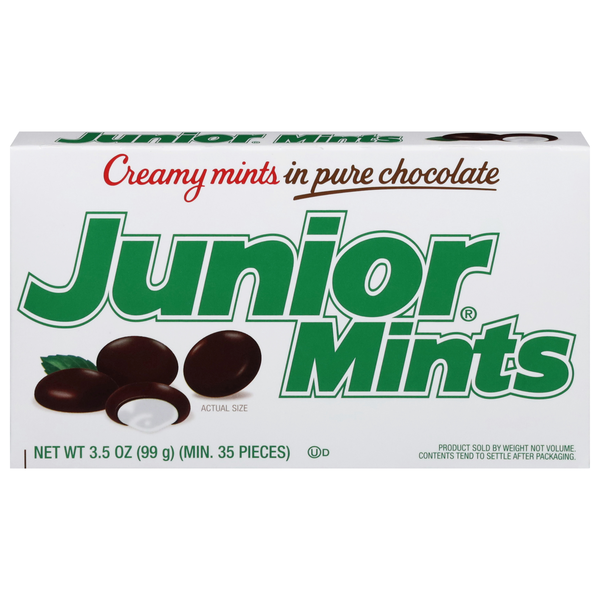 Junior Mints Chocolate & Mint Candy Movie Theater Box