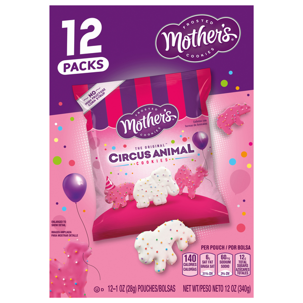 Mother's Original Circus Animal Cookie Packs - 12 ct