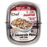 Handi-Foil iChef Cook & Carry Casserole Pans with Lids