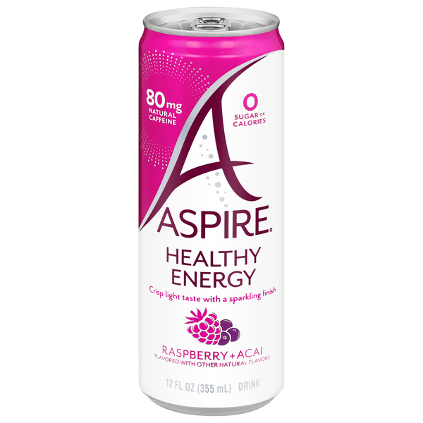 Aspire Healthy Energy Raspberry + Acai Energy Drink