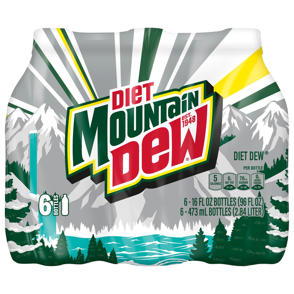 Diet Mtn Dew Original Soda - 6 pk