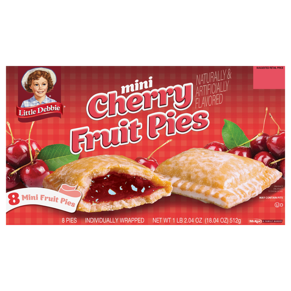 Little Debbie Mini Fruit Pies Cherry - 8 ct