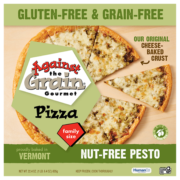 Against The Grain Gluten Grain & Nut Free Pesto Pizza Frozen