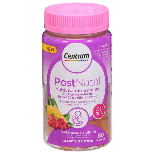 Save on Cemtrum Post Natal Multivitamin Gummies Mixed Berrry & Lemon