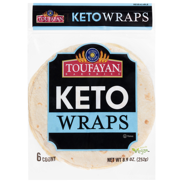 Toufayan Bakeries Keto Wraps - 6 ct